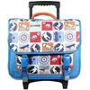 Image de Bagtrotter Cartable à roulettes 38 cm Phileas Bleu Skateur