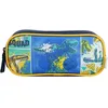 Image de Bagtrotter Trousse Scolaire 2 Compartiments Phileas Bleue Dinosaure