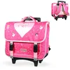 Image de Bagtrotter - Cartable 38 cm à roulettes - Phileas Danseuse Rose - Primaire - Bretelles et Dos rembourrés - Bandes Réfléchissantes - Grand Rangement - Marque Officielle Phileas