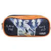 Image de Bagtrotter Trousse Scolaire 2 Compartiments Vorax Dinosaure Bleue