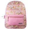 Image de Bagtrotter - Offshore - Sac à Dos Scolaire - Rose - Palmiers - 1 Compartiment Zippé - 1 Poche Zippée - 29x13x40cm - Bretelles Matelassées - Dos Matelassé - Matière Polyester - Sac à Dos