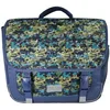 Image de Bagtrotter - Phileas - Requins - Cartable 38cm - Marine - 2 Compartiments - 1 Poche Sous Rabat - 1 Poche Bouteille - Bretelles Matelassés - Fond Renforcé - Dos Matelassé - 38x13x34cm - Matière