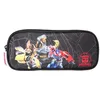 Image de Bagtrotter - Transformers - Trousse Scolaire Rectangulaire - Noir - 2 Compartiments Zippés - 23x7x10cm - Matière Polyester - Accessoire et Papeterie Scolaire