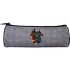 Image de Bagtrotter - Harry Potter -Trousse Scolaire Ronde - Gris - 1 Compartiment Zippé - 22x7x7cm - Matière Polyester - Accessoire et Papeterie Scolaire