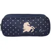 Image de Bagtrotter - Cybel - Trousse Scolaire Rectangulaire - Marine - 2 Compartiments Zippés - 23x7x10cm - Matière Polyester - Accessoire et Papeterie Scolaire