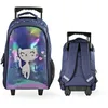 Image de Bagtrotter - Sac à Dos à roulettes 41 cm - Lili & Lou Marine - Primaire - Bretelles et Dos rembourrés - 2 Compartiments Zippés - Poche Gourde - Licence Officielle Lili & Lou