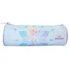 Image de Bagtrotter - La Reine des Neiges - Frozen - Disney -Trousse Scolaire Ronde - Turquoise - 1 Compartiment Zippé - 22x7x7cm - Matière Polyester - Accessoire et Papeterie Scolaire