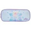 Image de Bagtrotter - La Reine des Neiges - Frozen - Disney - Trousse Scolaire Rectangulaire - Turquoise - 2 Compartiments Zippés - 23x7x10cm - Matière Polyester - Accessoire et Papeterie Scolaire