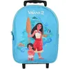 Image de Bagtrotter - Vaiana - Disney - Sac à Dos Scolaire à Roulettes - Bleu - 1 Compartiment Zippé - Bretelles Matelassées - 25x12x32cm - Matière Polyester - Sac à Dos Scolaire Maternelle