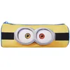 Image de Bagtrotter - Les Minions - Trousse Scolaire Ronde - Jaune - 1 Compartiment Zippé - 22x7x7cm - Matière Polyester - Accessoire et Papeterie Scolaire