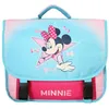 Image de Bagtrotter - Minnie - Cartable 38cm - Rose - Fille - 2 Compartiments - 1 Poche Sous Rabat -Bretelles Matelassés - Fond Renforcé - Dos Matelassés - 38x13x34cm - Matière Polyester - Cartable