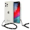 Image de Guess GUHCP12MKPSBK Coque de Protection pour iPhone 12/12 Pro 6,1" Transparent Black Pearl