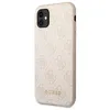 Image de Guess GUHCN61G4GFPI 4G Coque de Protection pour iPhone 11 avec Logo en métal doré Rose