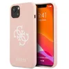 Image de Guess GUHCP13SLS4GWPI Coque en Silicone pour iPhone 13 Mini 5,4" avec Logo 4G Rose