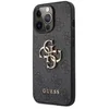 Image de Guess GUHCP13L4GMGGR Coque de Protection pour iPhone 13 Pro/13 6,1" avec Logo en métal 4G Gris