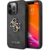 Image de Guess GUHCP13X4GMGGR Coque de Protection pour iPhone 13 Pro Max 6,7" avec Logo 4G Big Metal Gris