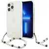 Image de Guess GUHCP13LKPSWH Coque de Protection pour iPhone 13 Pro/13 6,1" Transparent Blanc nacré