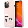 Image de Karl Lagerfeld Slilicone Karl & Choupette - Coque iPhone 13 Pro (Rose)