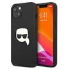 Image de Karl Lagerfeld KLHCP13SPKMK Étui de Protection en Cuir pour iPhone 13 Mini 5,4" Noir Ikonik Karl's Head Metal