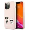 Image de Karl Lagerfeld KLHMP13LSSKCI Coque de Protection en Silicone pour iPhone 13 Pro / 13 6,1" Rose Clair