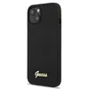 Image de Guess GUHMP13MLSLMGBK Coque de Protection en Silicone pour iPhone 13 6,1" Noir avec Logo doré