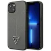 Image de GUESS GUHCP13MPSATLG Coque Rigide pour iPhone 13 6,1" Motif SaffianoTriangle Argent