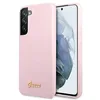 Image de Guess GUHCS22MLSLMGLA Coque pour S22+ S906 Lavande Script en Silicone Logo Métal