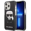 Image de Karl Lagerfeld KLHCP13LTPEIKK Coque de protection pour iPhone 13 Pro / 13 6,1" Noir Iconik Karl