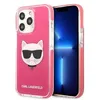 Image de Karl Lagerfeld KLHCP13LTPECPI Coque de Protection Rigide pour iPhone 13 Pro / 13 6,1" Motif Fuchsia Choupette Head