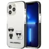 Image de karl Lagerfeld Coque rigide design Karl et Choupette pour Apple iPhone 13 Pro Blanc