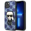 Image de Karl Lagerfeld KLHCP13MPMNIKBL Coque Rigide pour iPhone 13 6,1" Bleu Motif monog