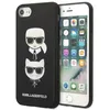 Image de Karl Lagerfeld Saffiano Karl & Choupette Heads - Coque iPhone SE 2022 / SE 2020/8 / 7 (Noir)