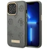 Image de GUESS GUHMP13XSAPSTG Coque pour iPhone 13 Pro Max 6,7" Gris Coque Rigide avec Logo Pivoine