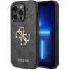Image de Guess GUHCP14L4GMGGR Coque de Protection avec Logo doré Compatible avec iPhone 14 Pro Gris et Noir