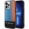 Image de BMW Coque de téléphone pour iPhone 14 Pro Max en noir IML bande tricolore, anti-rayures PC/TPU, coque rigide confortable et durable avec ports accessibles