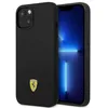 Image de Ferrari FEHMSIP14MBK Coque de protection rigide pour iPhone 14 Plus 6,7" avec logo en silicone et métal Noir