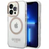 Image de GUESS GUHMP14XHTRMD Coque pour iPhone 14 Pro Max 6,7" Or/Or Coque Rigide Métal Outline