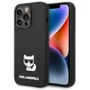 Image de Karl Lagerfeld KLHCP14LSLCTBK Coque Rigide pour iPhone 14 Pro 6,1" Noir Silicone