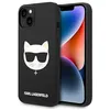 Image de Karl Lagerfeld KLHMP14MSLCHBK Coque Rigide en Silicone pour 14 Plus 6,7" Noir/Noir
