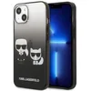 Image de Karl Lagerfeld Gradient Ikonik Karl & Choupette - Coque iPhone 14 Plus (Noir)
