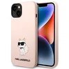 Image de KARL LAGERFELD KLHCP14MSNCHBCP Coque Rigide en Silicone pour iPhone 14 Plus 6,7" Rose