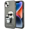 Image de Karl Lagerfeld KLHCP14MHNKCTGK Coque Rigide pour iPhone 14 Plus 6,7" Noir Gliter Karl & Choupette