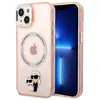 Image de Karl Lagerfeld KLHMP14SHNKCIP Coque Rigide pour iPhone 14 6,1" Rose Iconic Karl
