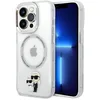 Image de KARL LAGERFELD KLHMP14LHNKCIT Coque pour iPhone 14 Pro 6,1" Coque Rigide Transparente Iconique Karl & Choupette