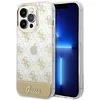 Image de Guess GUHCP14LHG4MHG Coque de Protection Rigide pour iPhone 14 Pro 6 1" Or 4G Motif Script Noir