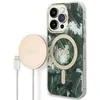 Image de GUESS Bunddeln GUBPP14LHJEACSA Coque et Chargeur iPhone 14 Pro 6,1" Vert Coque Rigide Jungle