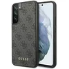 Image de Guess GUHCS23SG4GFGR Coque pour Samsung S23 S911 Gris 4G Métal Doré
