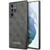 Image de GUESS GUHCS23LG4GFGR Coque pour Samsung S23 Ultra S918 Gris 4G Métal Or Logo