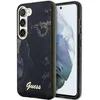 Image de GUESS GUHCS23MHTMRSK Coque pour S23+ S916 Coque Rigide Noire Collection marbre doré