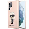 Image de KARL LAGERFELD Coque KLHCS23LSNIKBCP Sam S23 S918 Ultra rose en silicone Icône